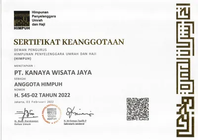 Sertifikat HIMPUH